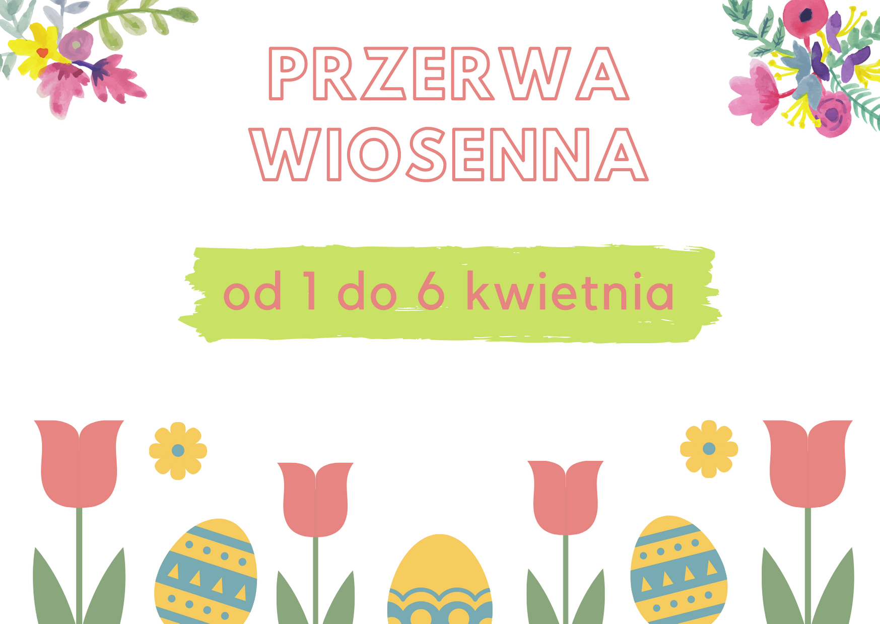 przerwa wiosenna